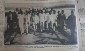 L'inauguration du Pont crédit journal Dakar-Matin 1965